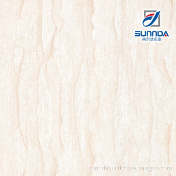Premium Quality White Ivory Cream Polished Full Body Wear Resistant Bathroom Porcelain Wall Floor Tiles 600x600
